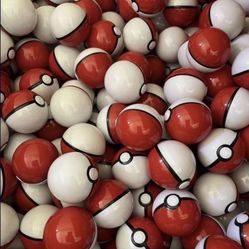 100 Pokeballs With 100 Random Pokemon Toy Inside