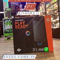 Cyberpower Pc Intel I9 NVIDIA GeForce RTX 3070 1TB SSD/1TB HDD 16GB RAM 