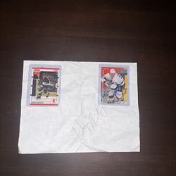 wayne gretzky autograph/hockey cards 