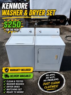 Washer and Dryer