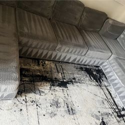 Grey 7 seat sectional