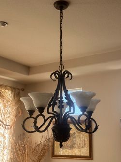 Iron chandelier