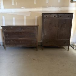 Antique Dresser Set 