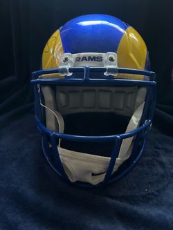 Autographed football helmets