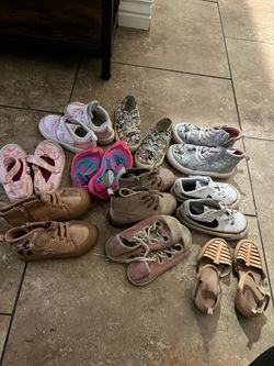Toddler girl size 7 shoe bundle