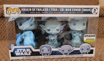 Funko Pop Star Wars Force Ghost 3 Pack - Brand New And Sealed