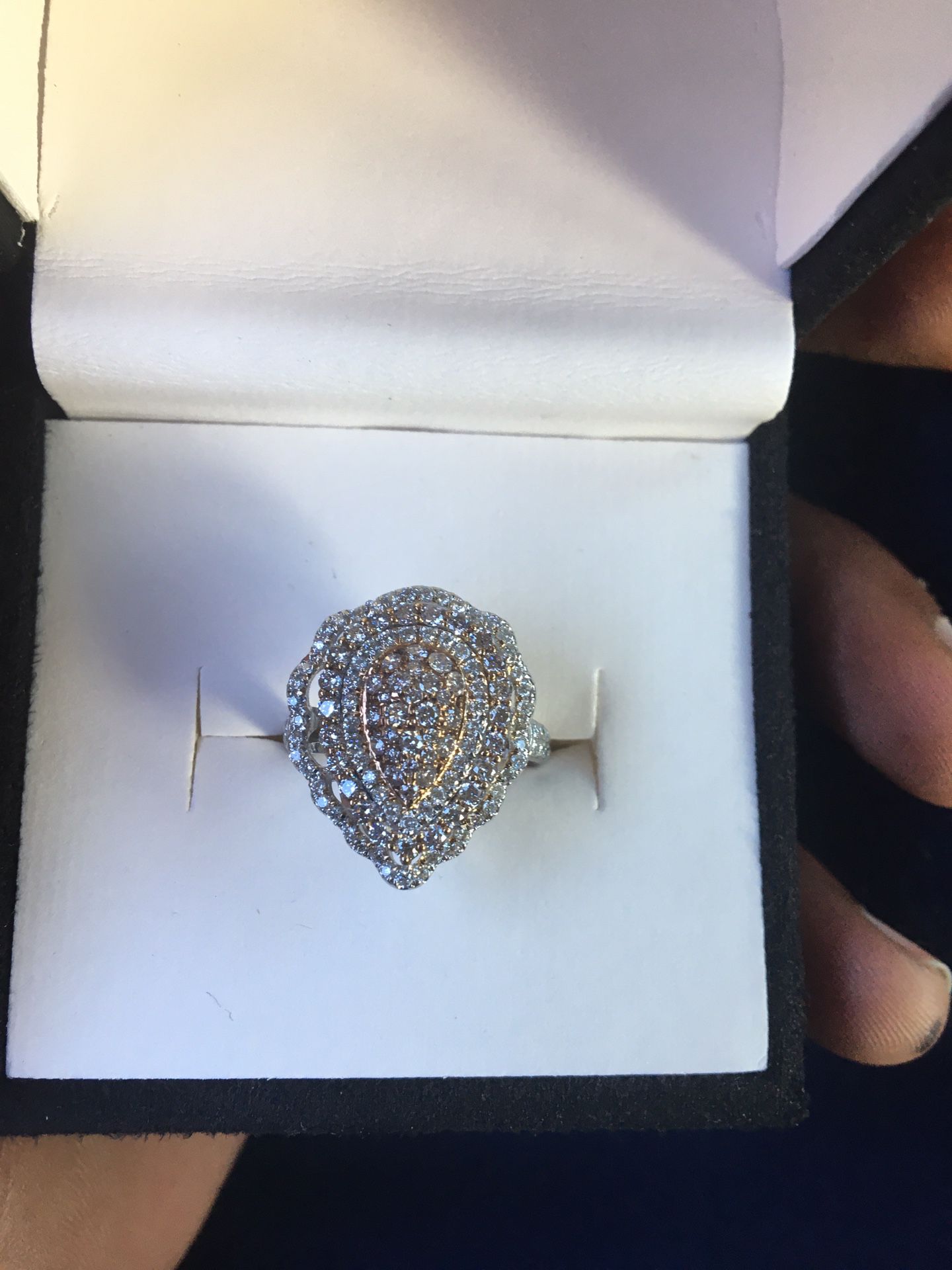 Size7 Natural Pink Diamond Ring 1.20 Carat 