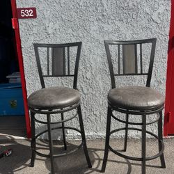 Bar Height Bar Stools Steel Gray