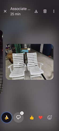 Patio chairs reclines all 4 for $30
