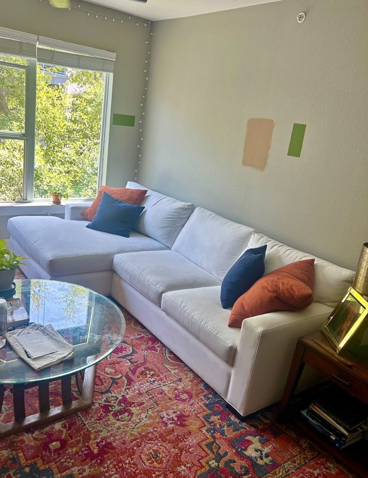 White Sectional Sofas, Crate & Barrel: Axis Il 2-Piece Sectional