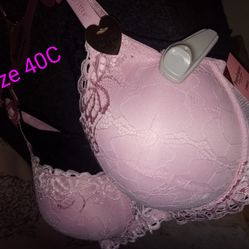 Juicy Couture Bras 2 pack Black & Pink Size 40C Brand new with tags