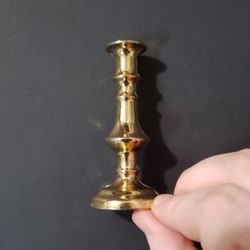 Mini Brass Vintage Candle Stick Holder