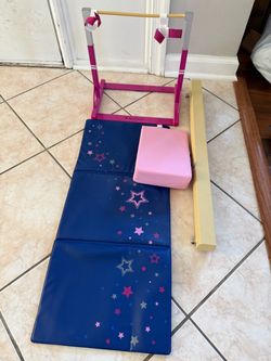 American Girl doll gymnastics set
