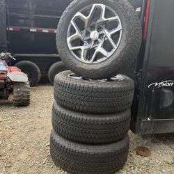 GMC Sierra Wheels And Tires 20 $ 1350 Firm Price 