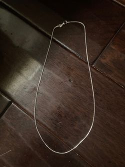1mm 925 Silver Plated Snake Chain Necklace 20”