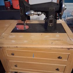 Kenmore Sewing Machine In Cabinet