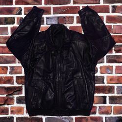 Vintage Hugo Boss Genuine Leather Jacket 