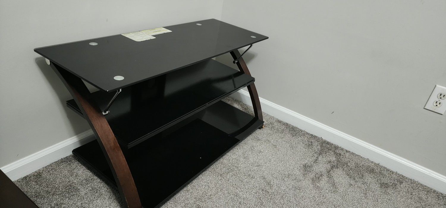 42" Glass TV Stand