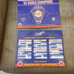Commemorative Dodger 2006 Schedule