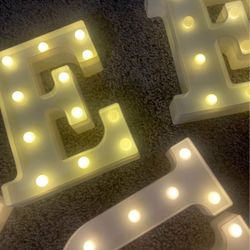 LED LETTER LIGHTS 