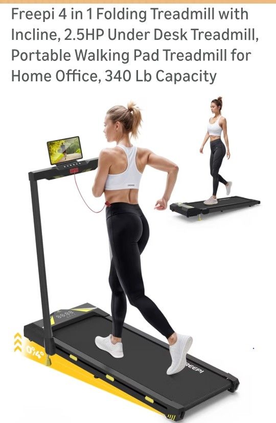 Folding Treadmill With Handle