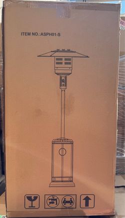 Azure Sky ASPH01S 48,000 BTU Stainless Steel Propane Standing Patio Heater / Calentador de Patio 🔥