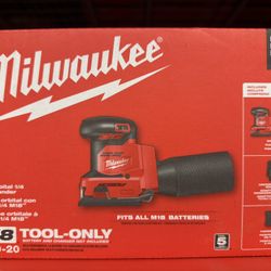 Milwaukee M18 18V Lithium-Ion Cordless 1/4 in. Sheet Sander (Tool-Only)