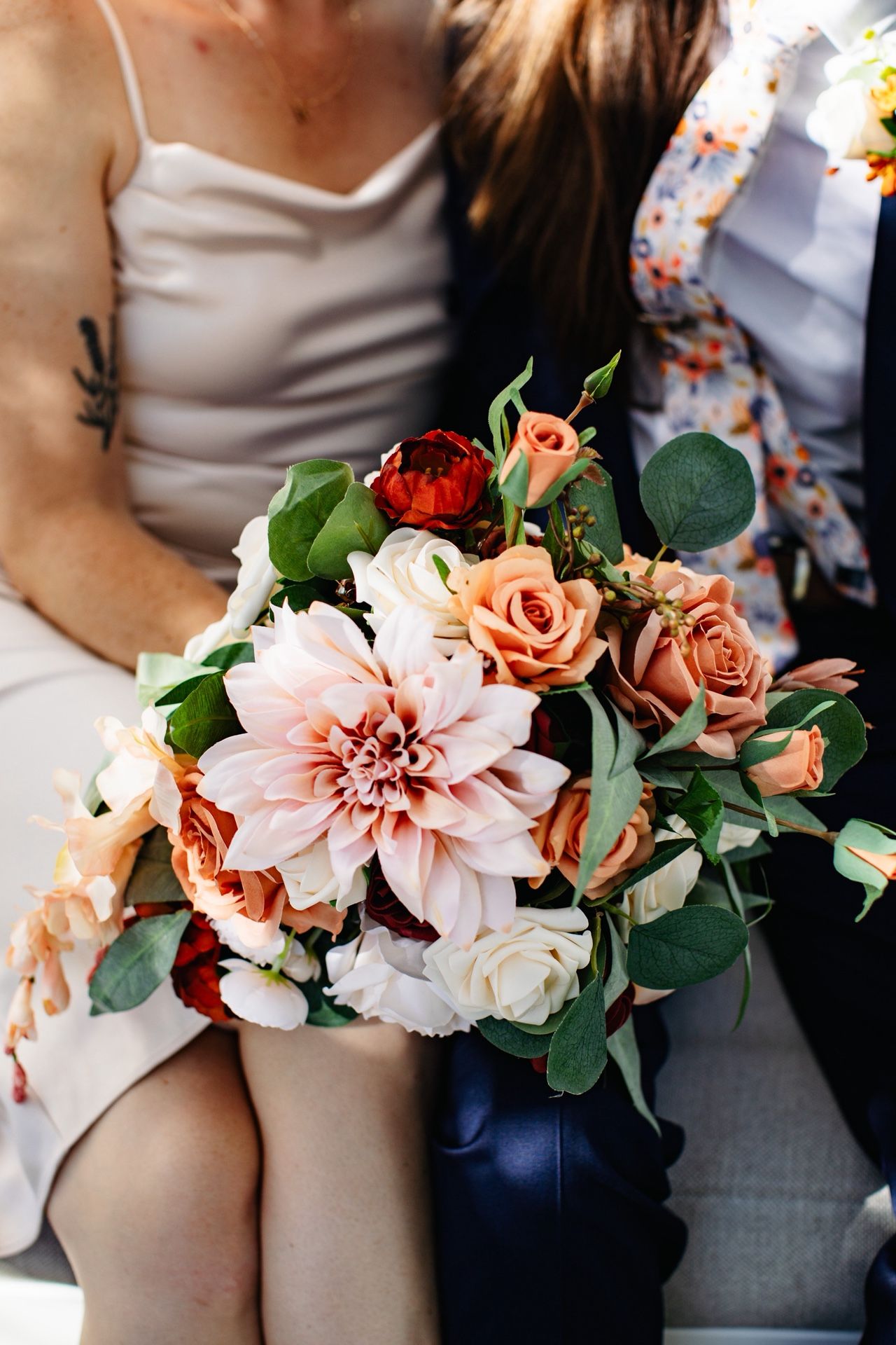 Sunset Terracotta Wedding Flower Collection - Like New!