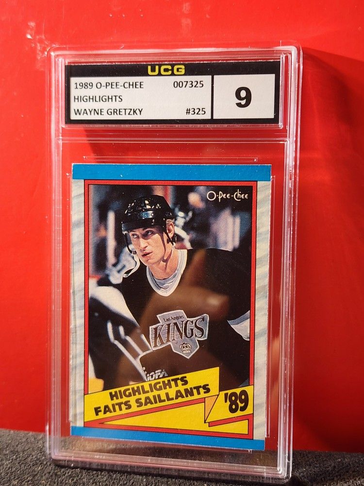1989-90 O-Pee-Chee #325 Wayne Gretzky Los Angeles Kings UCG MINT 9