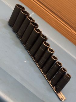 Snap-on Tools 12 pc 3/8" Drive 6-Point SAE Flank Drive® Deep Impact Socket Set (5/16-1")