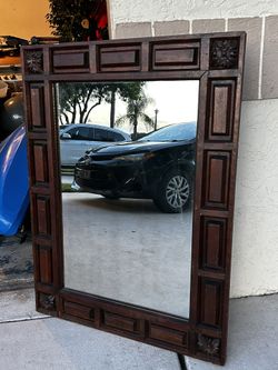 Wooden Antique Mirror