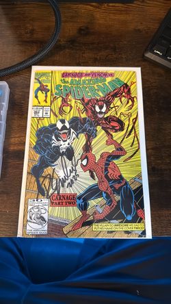 The Amazing Spider-Man 362 signed by Randy Emberlin