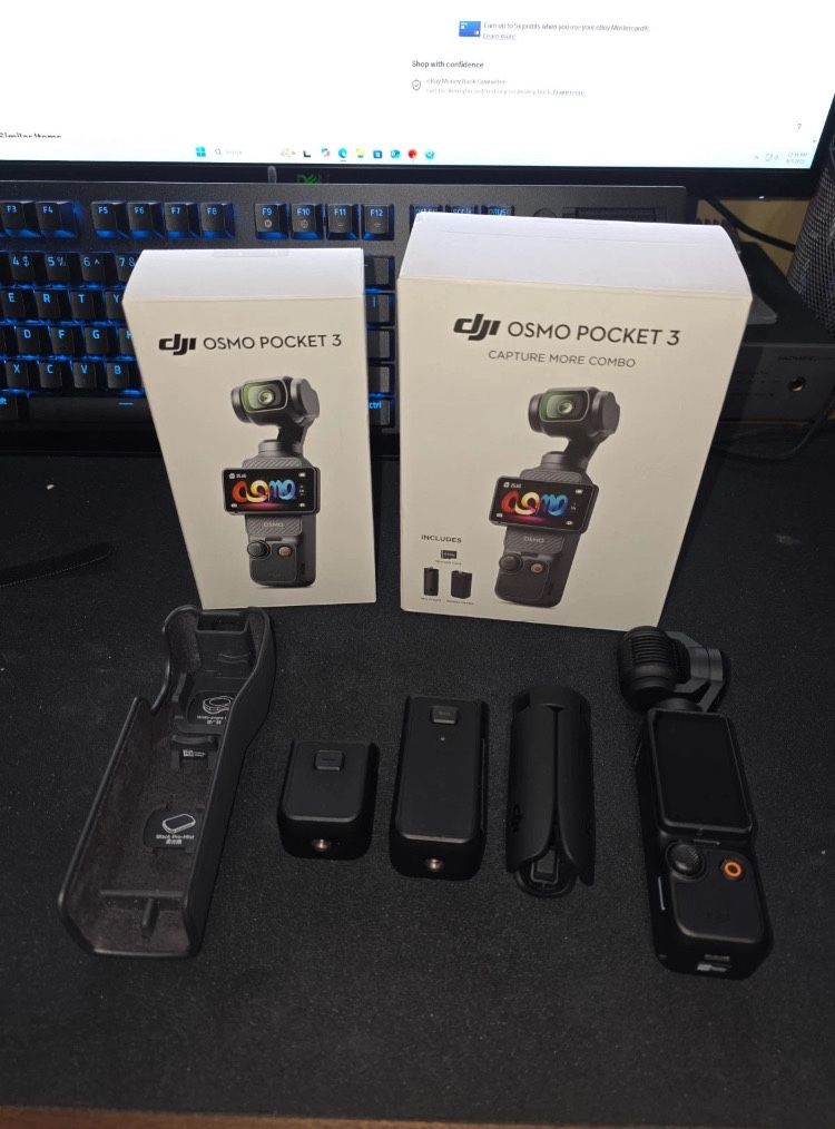 DJI Osmo Pocket 3 CAPTURE MORE COMBO Gimbal Stabilizer Camera NEW VLOGGER BUNDLE