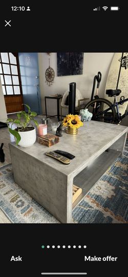 Industrial Concrete Coffee Table