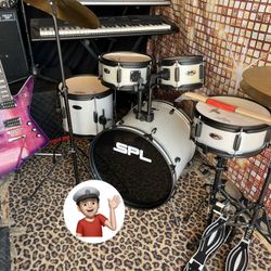 🔥 Junior Pro Drum Set 9-15 Yr Olds Drums