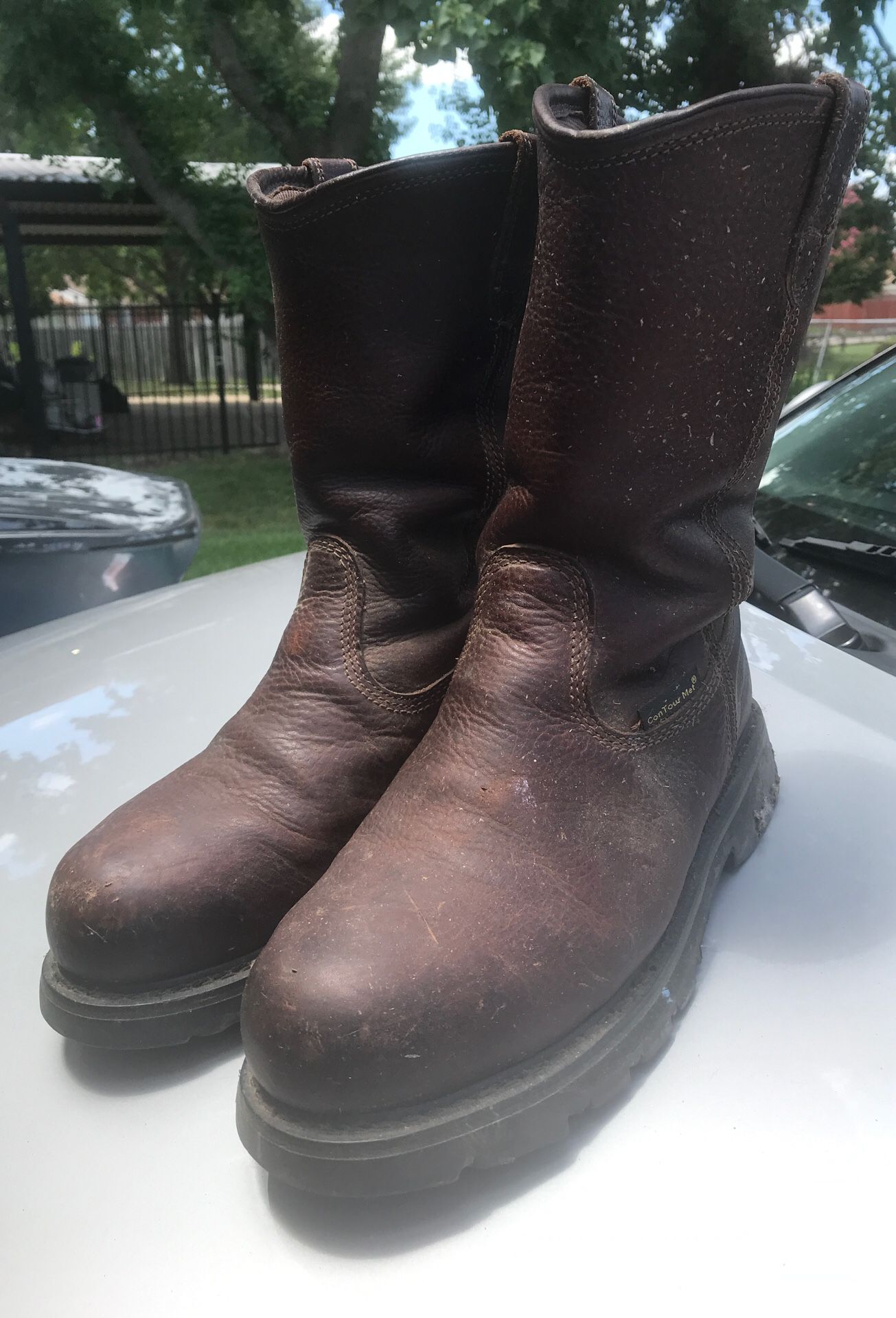 Steel toe work boots Hytest