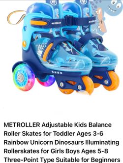 METROLLER Adjustable Kids Balance Roller Skates