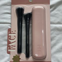 Makeup Face Brush Travel Set With Case 