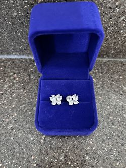 Butterfly moissanite earrings
