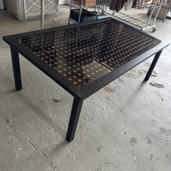 Metal & Glass Table