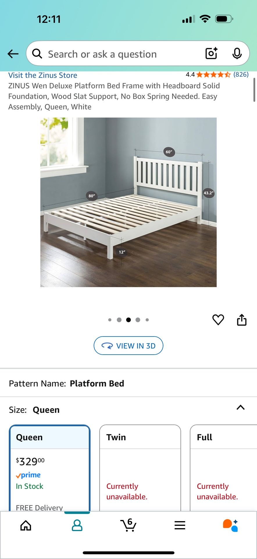 Excellent Condition Queen Bed Set with Mattress and Nightstand