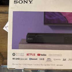 SONY - 4K UHD, Bluetooth, 3D blu-ray, Smart Player With Netflix YouTube
