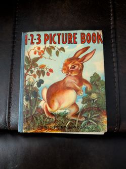 Vintage 1-2-3 PICTURE BOOK with W Kolliker Illustrations, 1939