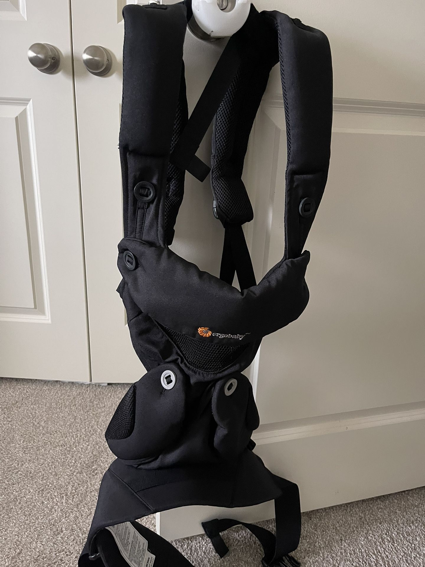 Ergobaby 360 All-Position Baby Carrier with Lumbar Support (12-45 Pounds), Black