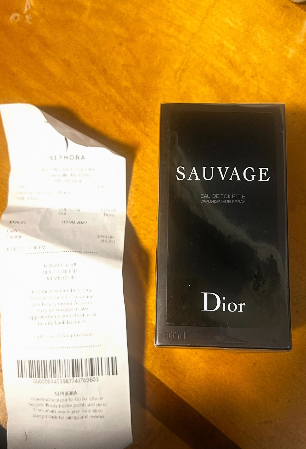 BRAND NEW- Dior Sauvage Eau De Toilette -100 Ml