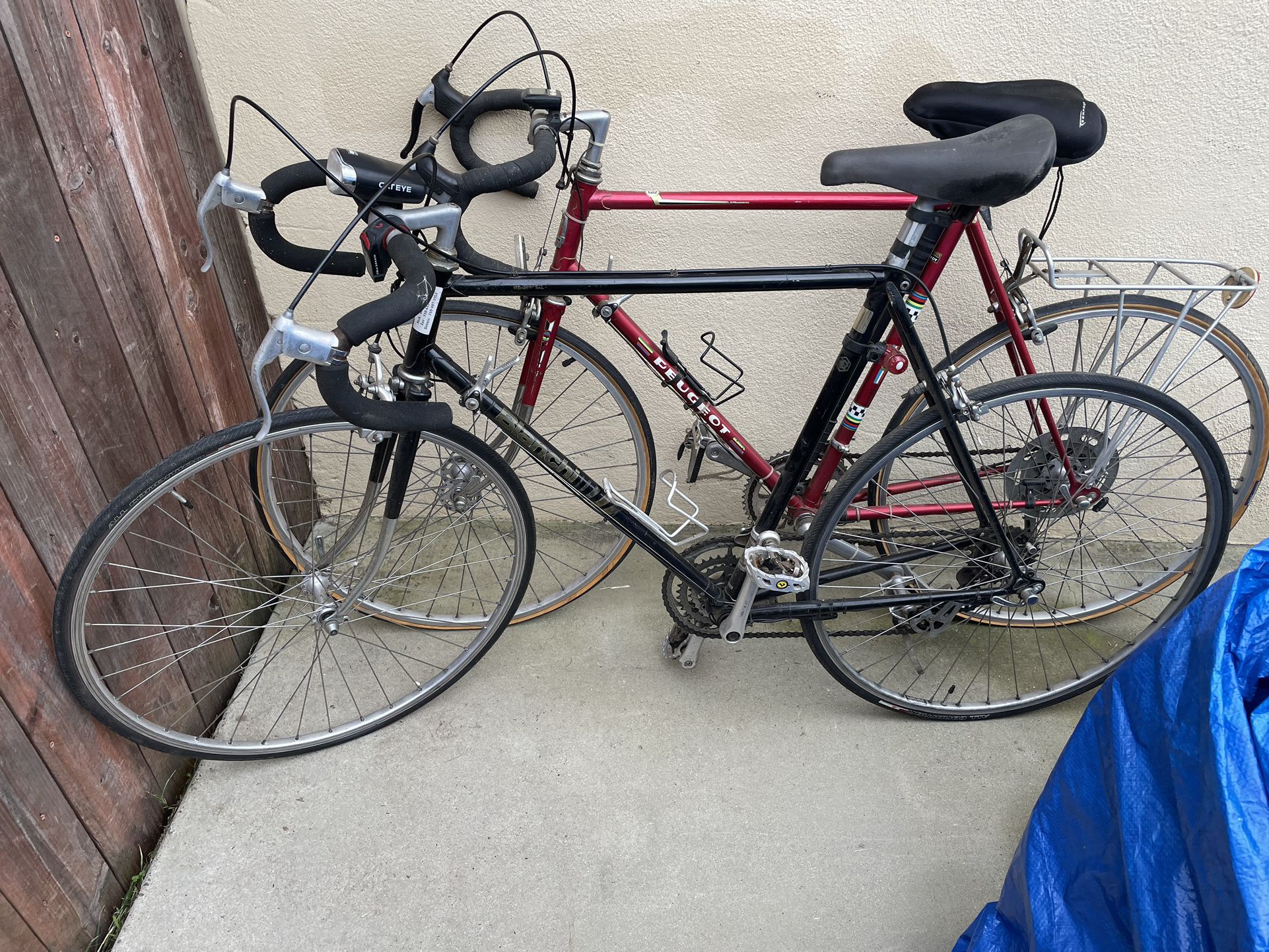 Two Vintage Road Bikes And Accessories  