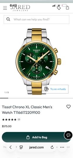 Trissot XL Chronograph Swiss watch