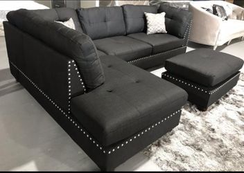 New Sectional with Ottoman