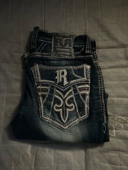 Rock Revival Dark Wash Embroidered Jeans