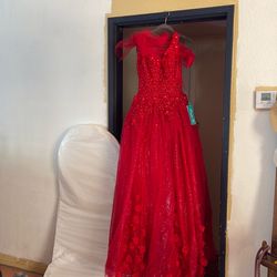 New Princess Dress$300 ( sz6) Hoops included!